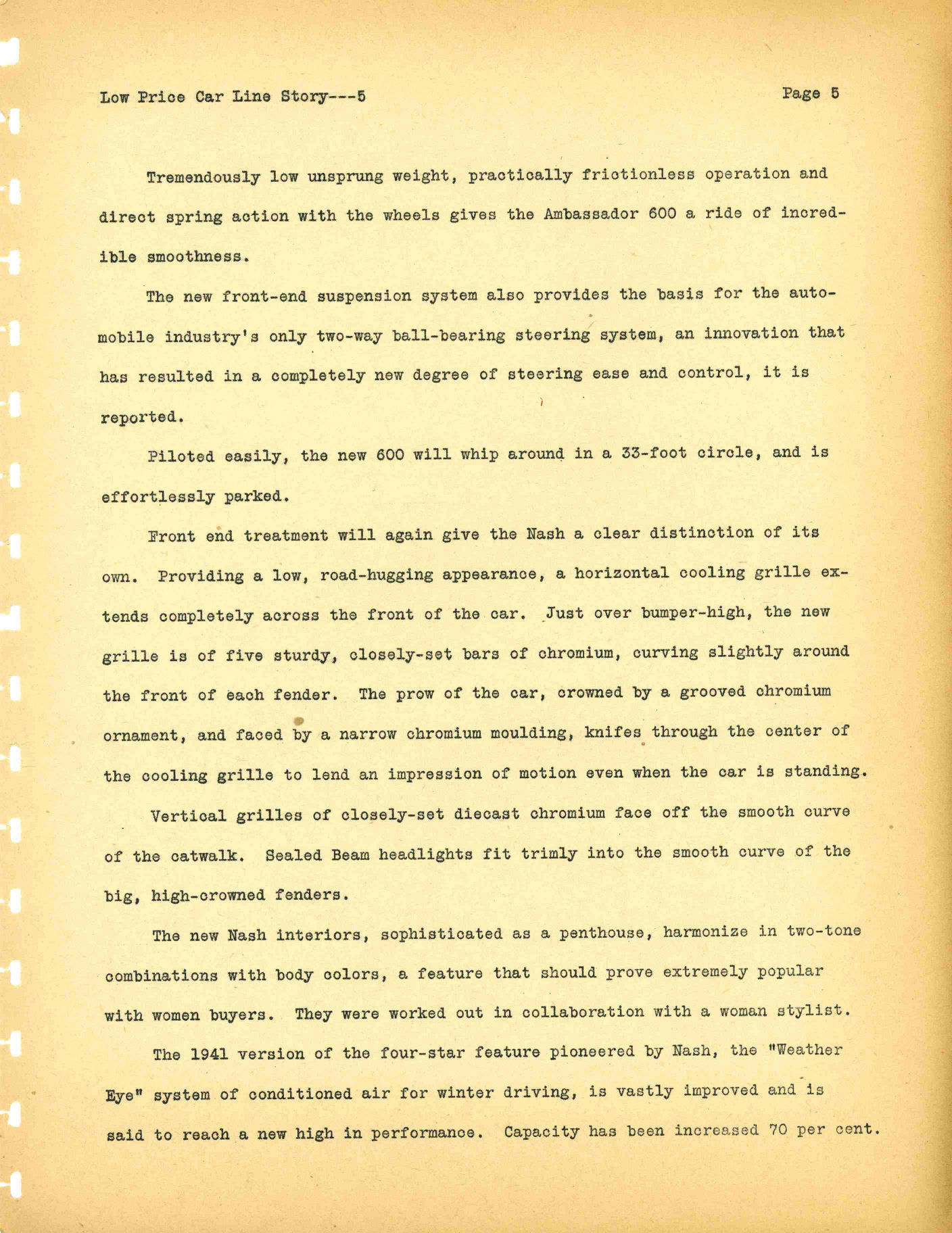 1941 Nash Press Kit Page 87